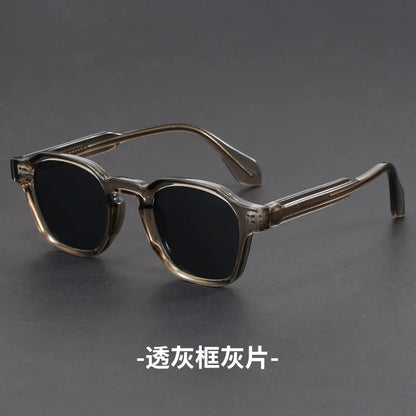 Korean Style Retro Sun Glasses for Women Thick TR90 Frame Square Sunglasses Men UV400 Trending Luxury Brand Sun Shades For Drive