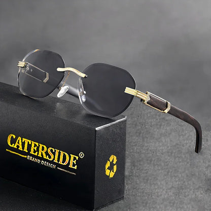 Lunettes de soleil en bois naturel pour homme et femme - Design rond - UV400 - Polarise. lunettes de soleil homme