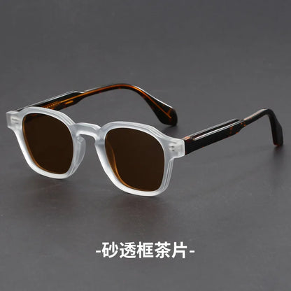 Korean Style Retro Sun Glasses for Women Thick TR90 Frame Square Sunglasses Men UV400 Trending Luxury Brand Sun Shades For Drive