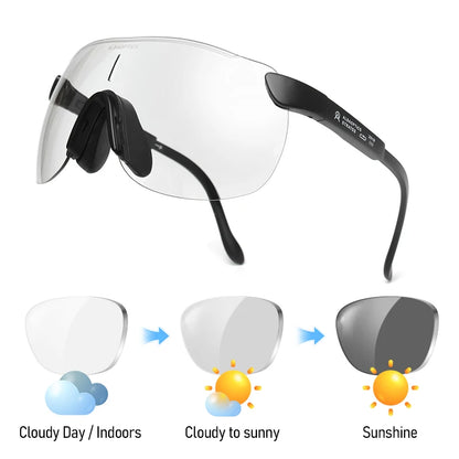 Alba Photochromic Cycling Sunglasses Men Sports UV400 Outdoor Goggles TR90 Bicycle Polarized Glasses Women 30 Colors 알바 광학