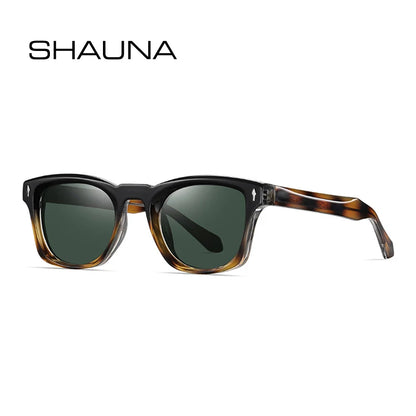 Lunettes de soleil homme luxe polarisées UV400 - Rivets punk et dégradé clair