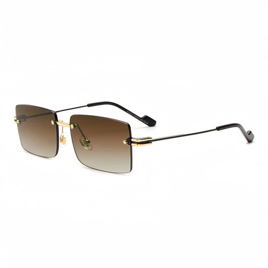 Lunettes de soleil homme luxe : Rectangulaires Gradient Polarisées