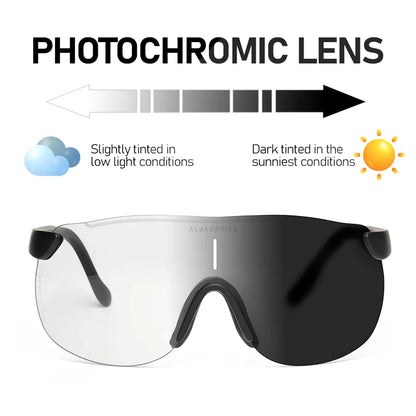 Alba Photochromic Cycling Sunglasses Men Sports UV400 Outdoor Goggles TR90 Bicycle Polarized Glasses Women 30 Colors 알바 광학
